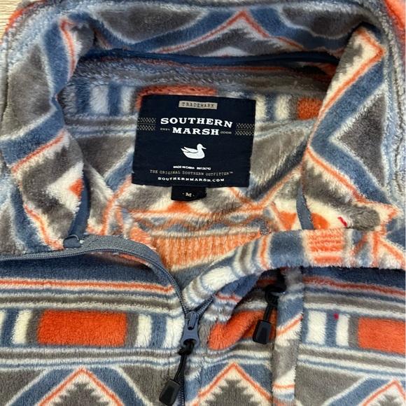 Southern Marsh Multicolor Fleece Pullover - Picture 2 of 4